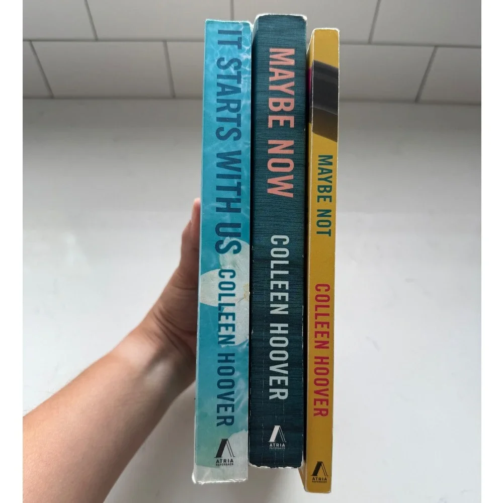 Colleen Hoover 3x Book Bundle It Starts With Us Maybe‎ Now Maybe Not Paperback